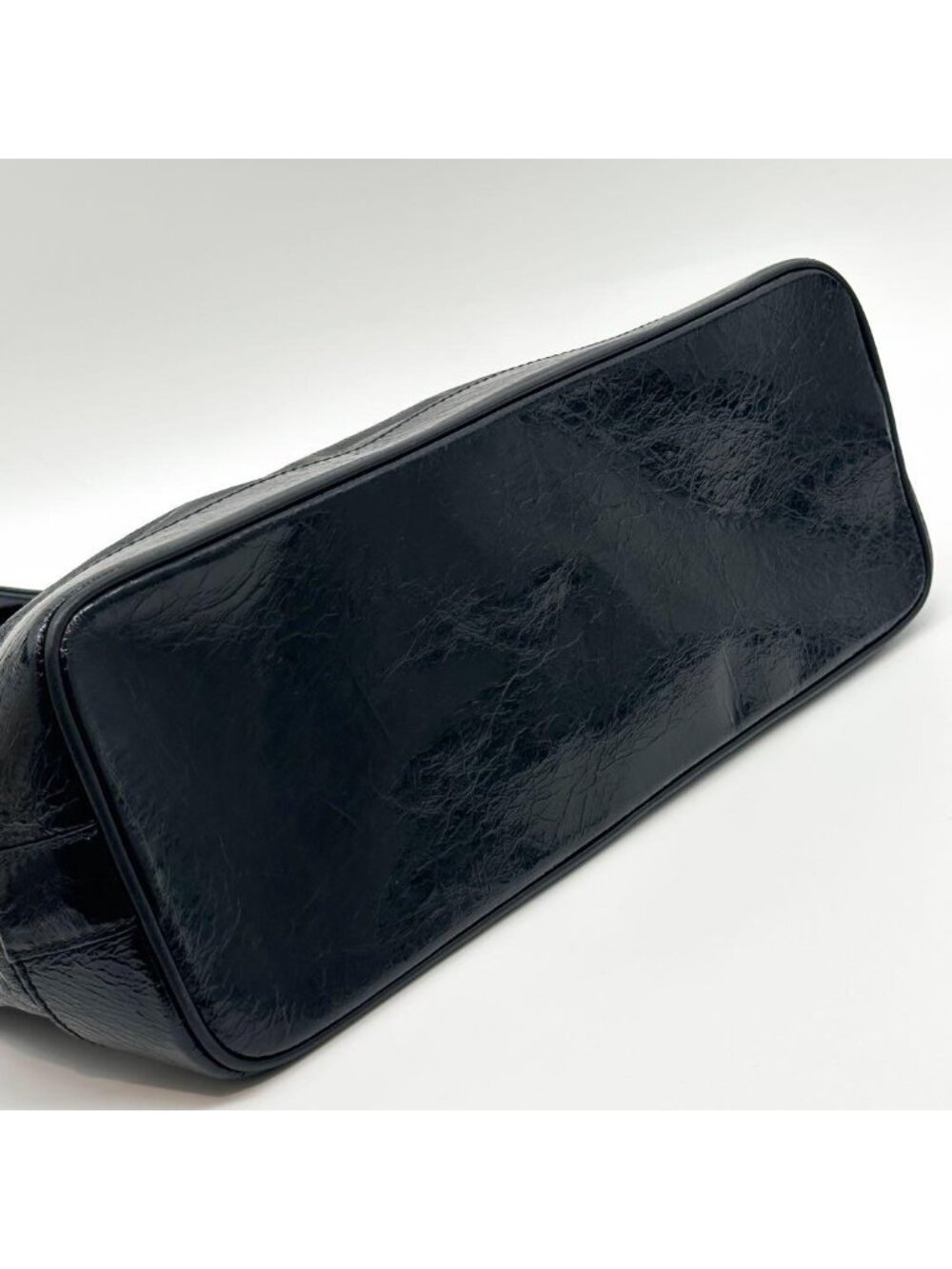 Celine Triomphe Leather Tote Black - Picture 6 of 15